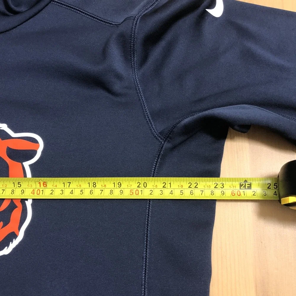 Chicago Bears Nike Dri-Fit NFL Team Apparel Pullover Hoodie Mens Sz S Navy
